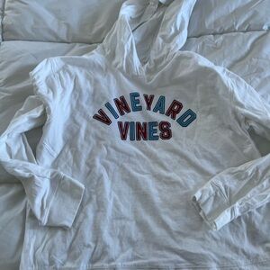 Vineyard Vines long sleeve White shirt with Hood